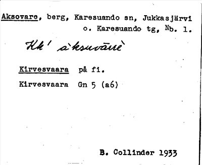 Bild på arkivkortet för arkivposten Aksovare