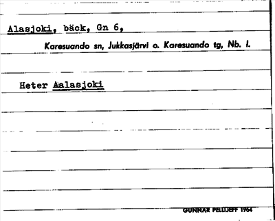 Bild på arkivkortet för arkivposten Alasjoki
