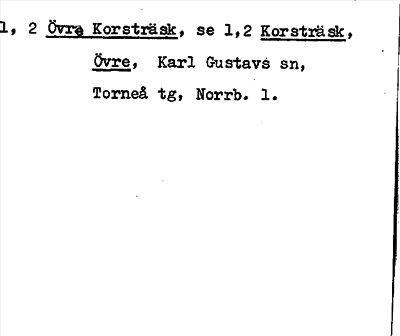 Bild på arkivkortet för arkivposten Övre Korsträsk, se 1, 2 Korsträsk, Övre