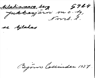 Bild på arkivkortet för arkivposten Ailatisvaara