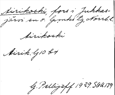 Bild på arkivkortet för arkivposten Airikoski
