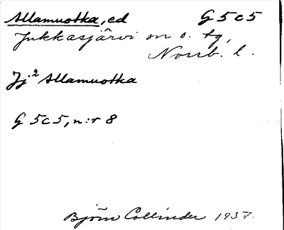 Bild på arkivkortet för arkivposten Allamuotka