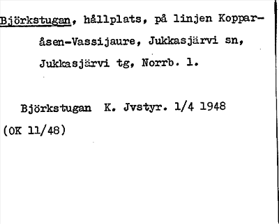Bild på arkivkortet för arkivposten Björkstugan