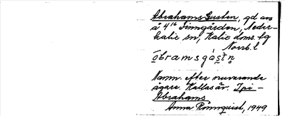 Bild på arkivkortet för arkivposten Abrahams-Gusten