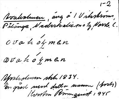 Bild på arkivkortet för arkivposten Avaholmen