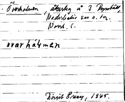 Bild på arkivkortet för arkivposten Överholmen