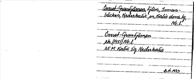 Bild på arkivkortet för arkivposten Överst-Grantjärnen