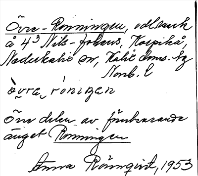 Bild på arkivkortet för arkivposten Övre-Ronningen
