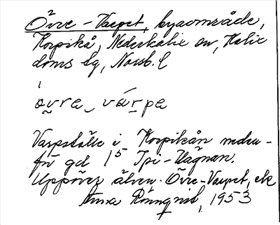 Bild på arkivkortet för arkivposten Övre-Varpet