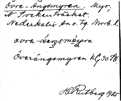 Bild på arkivkortet för arkivposten Övre-Ängsmyren