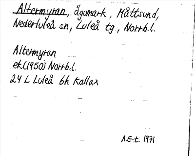 Bild på arkivkortet för arkivposten Altermyran