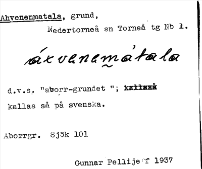 Bild på arkivkortet för arkivposten Ahvenenmatala