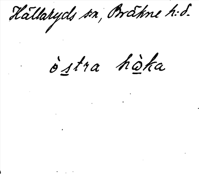 Bild på arkivkortet för arkivposten Östra Hoka