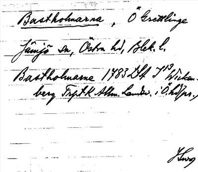 Bild på arkivkortet för arkivposten Bastholmarna