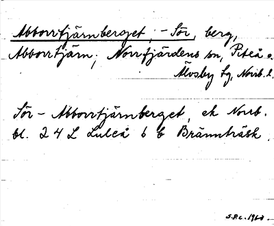 Bild på arkivkortet för arkivposten Abborrtjärnberget, -Sör
