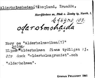 Bild på arkivkortet för arkivposten Alderholmsheden
