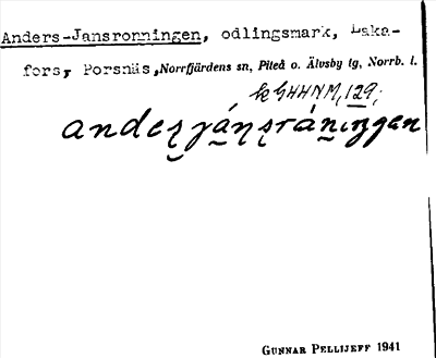 Bild på arkivkortet för arkivposten Anders-Jansronningen