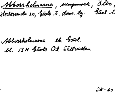 Bild på arkivkortet för arkivposten Abborrholmarna