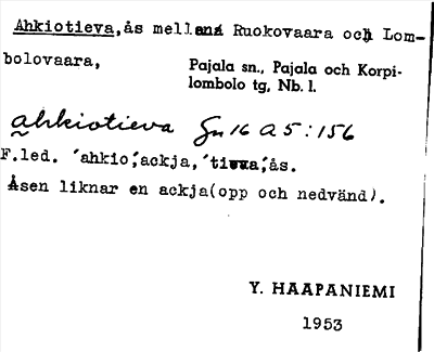 Bild på arkivkortet för arkivposten Ahkiotieva