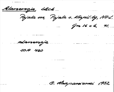 Bild på arkivkortet för arkivposten Alanenoja