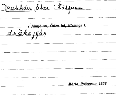 Bild på arkivkortet för arkivposten Drakkärr