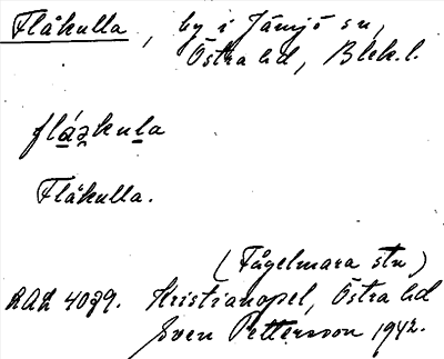 Bild på arkivkortet för arkivposten Flåkulla