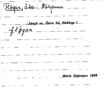 Bild på arkivkortet för arkivposten Flögan