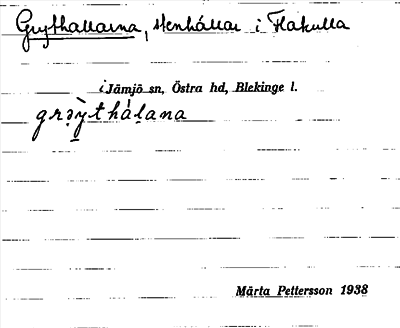 Bild på arkivkortet för arkivposten Grythallarna