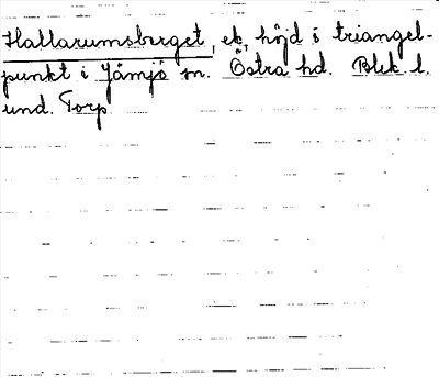 Bild på arkivkortet för arkivposten Hallarumsberget