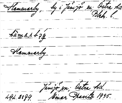 Bild på arkivkortet för arkivposten Hammarby