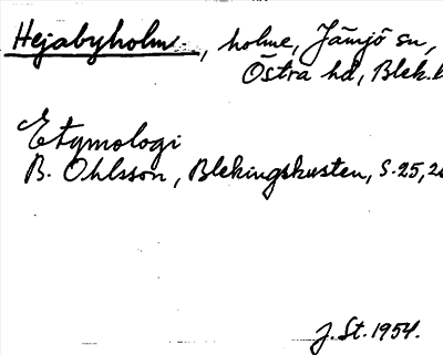 Bild på arkivkortet för arkivposten Hejabyholm