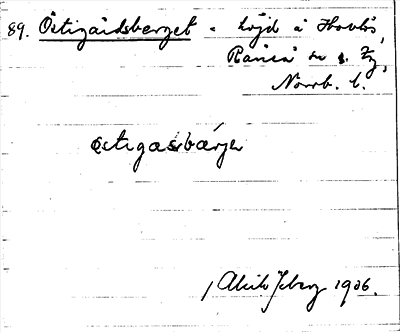 Bild på arkivkortet för arkivposten Östigårdsberget