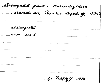 Bild på arkivkortet för arkivposten Aidanpää