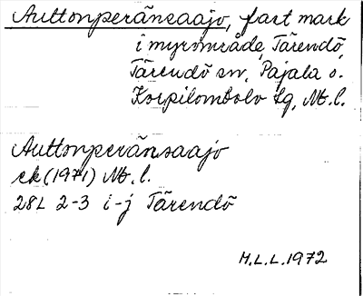 Bild på arkivkortet för arkivposten Auttonperänsaajo