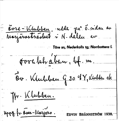 Bild på arkivkortet för arkivposten Övre-Klubben
