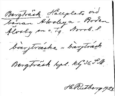 Bild på arkivkortet för arkivposten Bergträsk