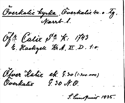 Bild på arkivkortet för arkivposten Överkalix kyrka