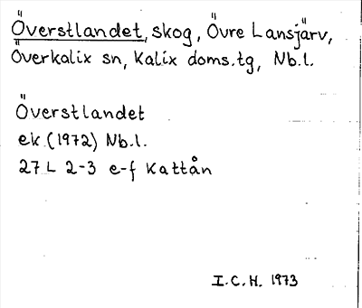 Bild på arkivkortet för arkivposten Överstlandet