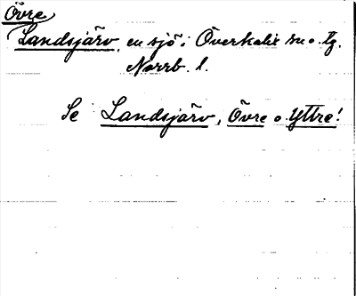 Bild på arkivkortet för arkivposten Övre Landsjärv