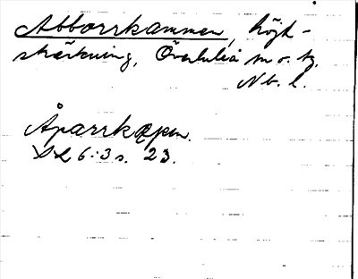 Bild på arkivkortet för arkivposten Abborrkammen