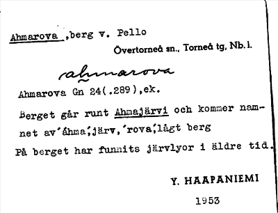 Bild på arkivkortet för arkivposten Ahmarova