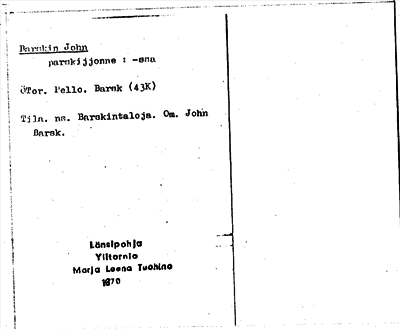 Bild på arkivkortet för arkivposten Barskin John