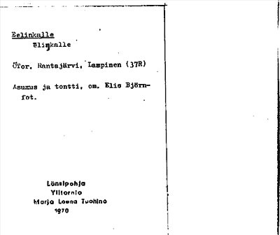 Bild på arkivkortet för arkivposten Eelinkalle