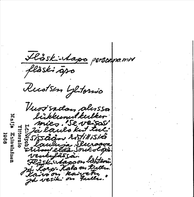 Bild på arkivkortet för arkivposten Fläsk-Aapo