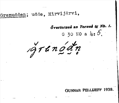 Bild på arkivkortet för arkivposten Granudden