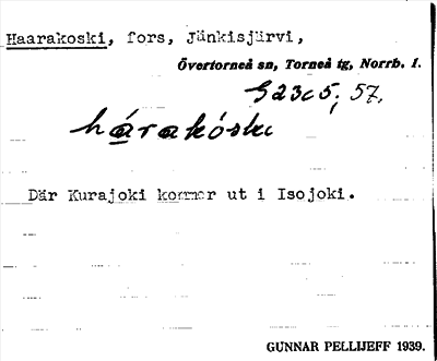 Bild på arkivkortet för arkivposten Haarakoski