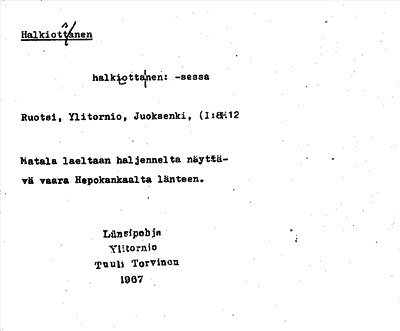 Bild på arkivkortet för arkivposten Halkiottsanen