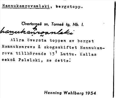 Bild på arkivkortet för arkivposten Hannukanrovanlaki