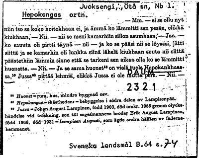 Bild på arkivkortet för arkivposten Hepokangas