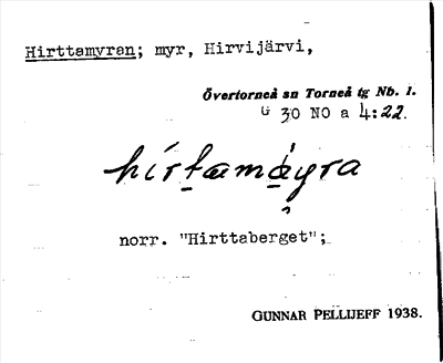 Bild på arkivkortet för arkivposten Hirttamyran